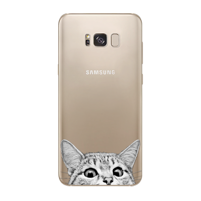 Husa Samsung Galaxy S8 Plus Silicon Premium CURIOUS CAT